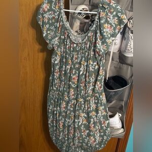 Floral Puff Sleeve Romper